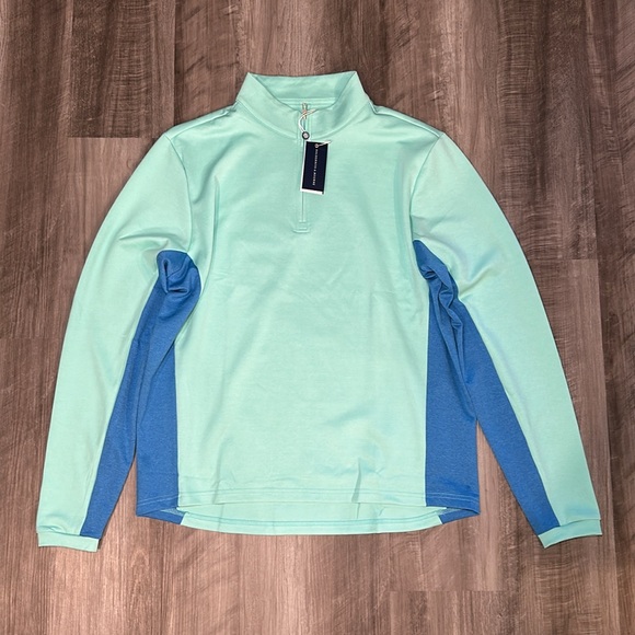 Holderness & Bourne Dry Luxe Performance Tailored Fit Quarter Zip - Large - Picture 2 of 7